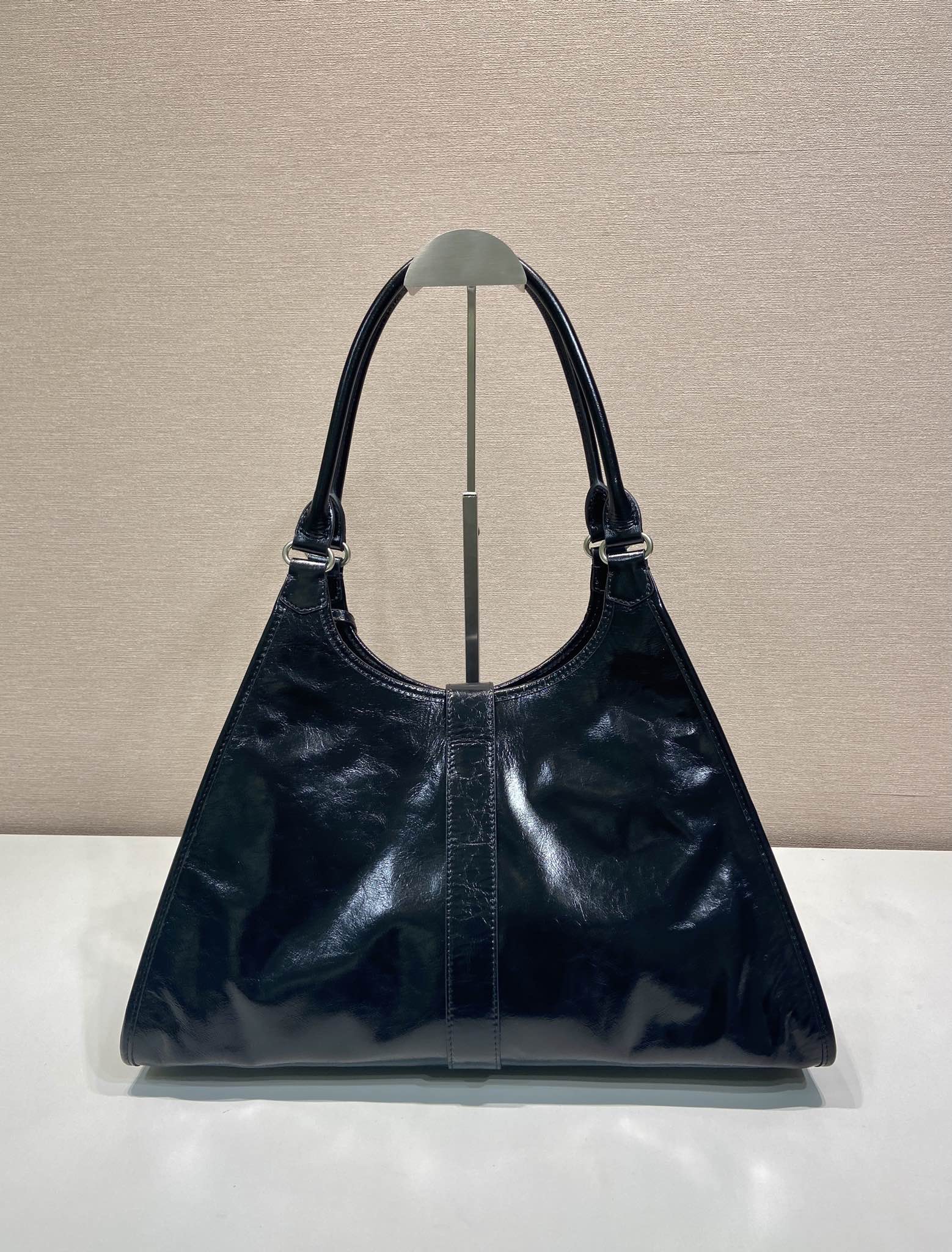 Pra*a leather tote bag-1bg570-39*24.5*14cm