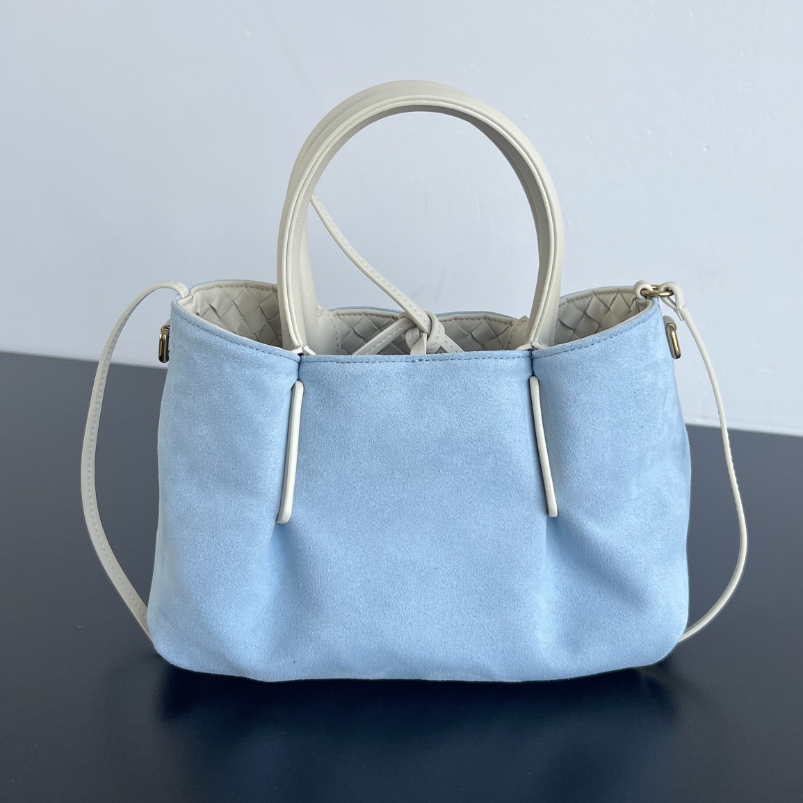 b0tt*ga Ven*ta burgundy pinacoteca reversible tote -24*15*12cm