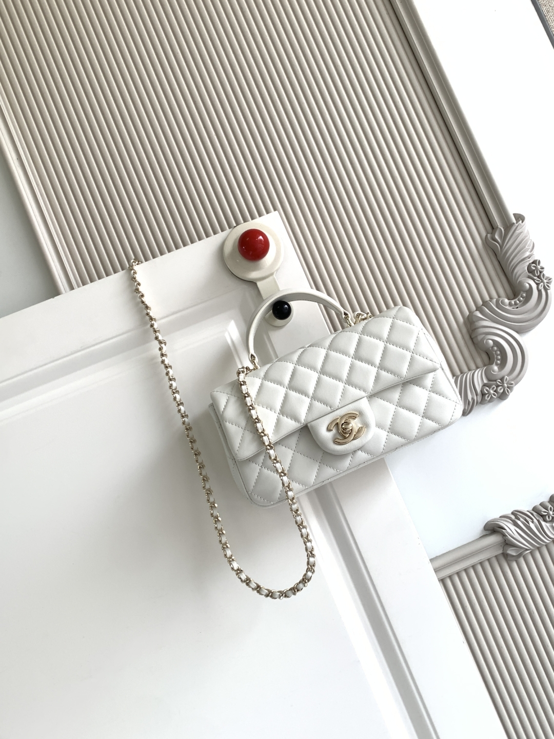 Ch@nel Flap Bag Mini CF handle -20x12x6cm