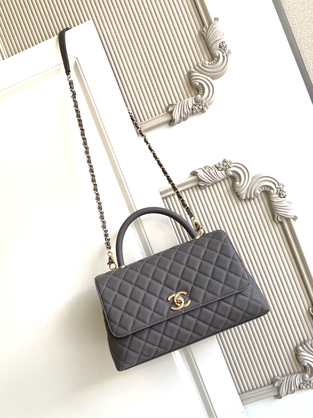 Ch@nel coco handle Flap Bag-24CM