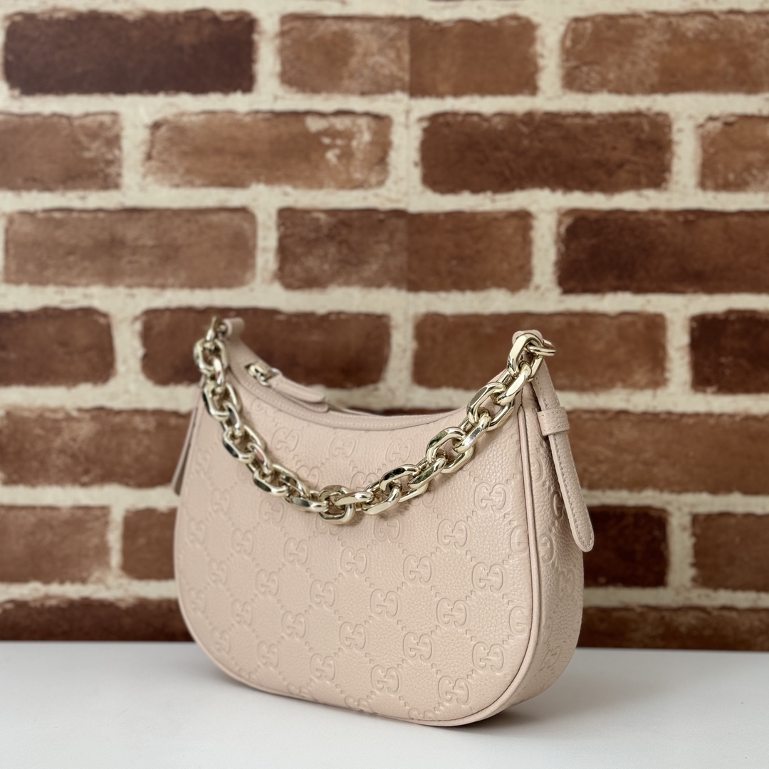 Gv*c* GG Emblem Medium Shoulder Bag-25.5*20CM