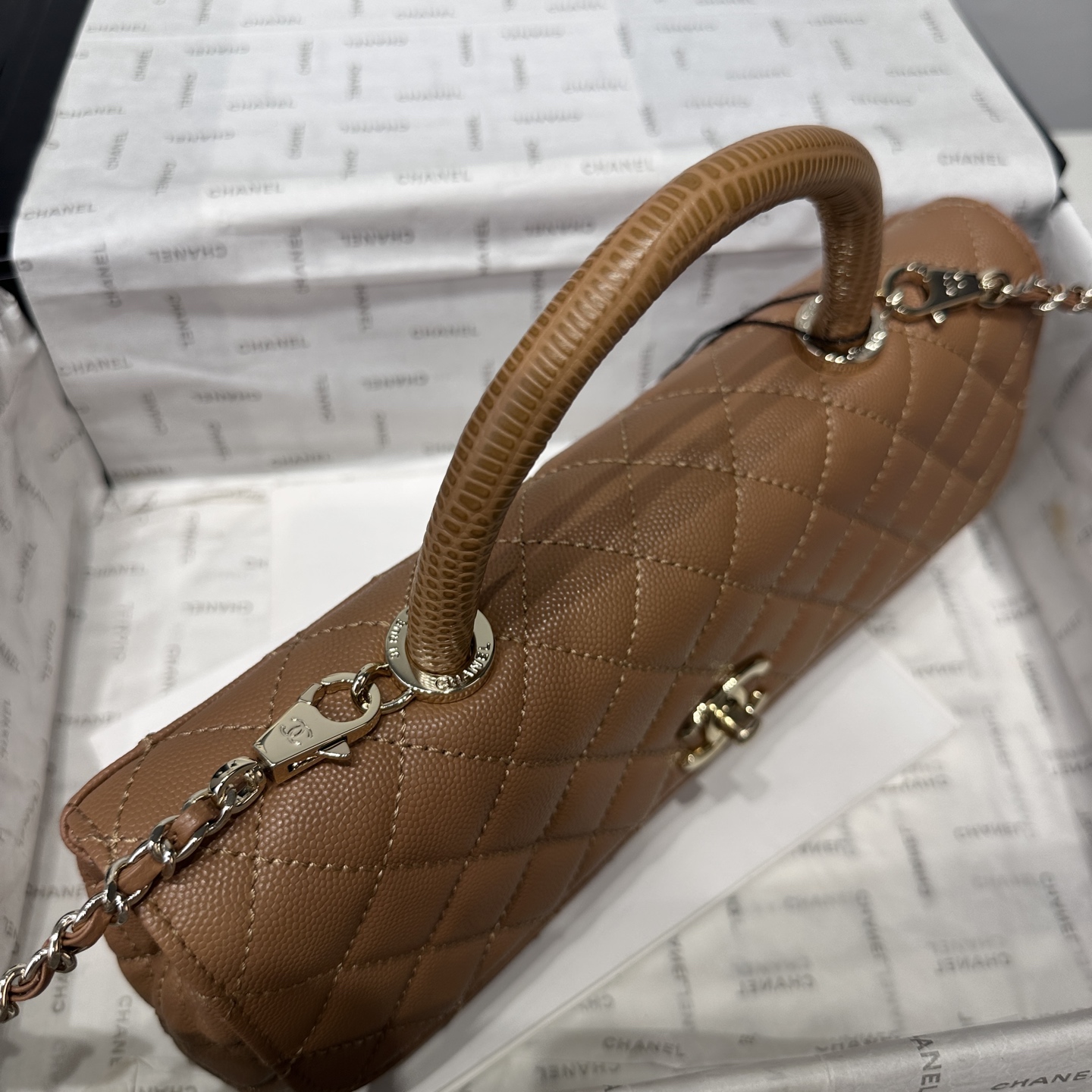 Ch@nel Coco Handle Flap Bag-32CM