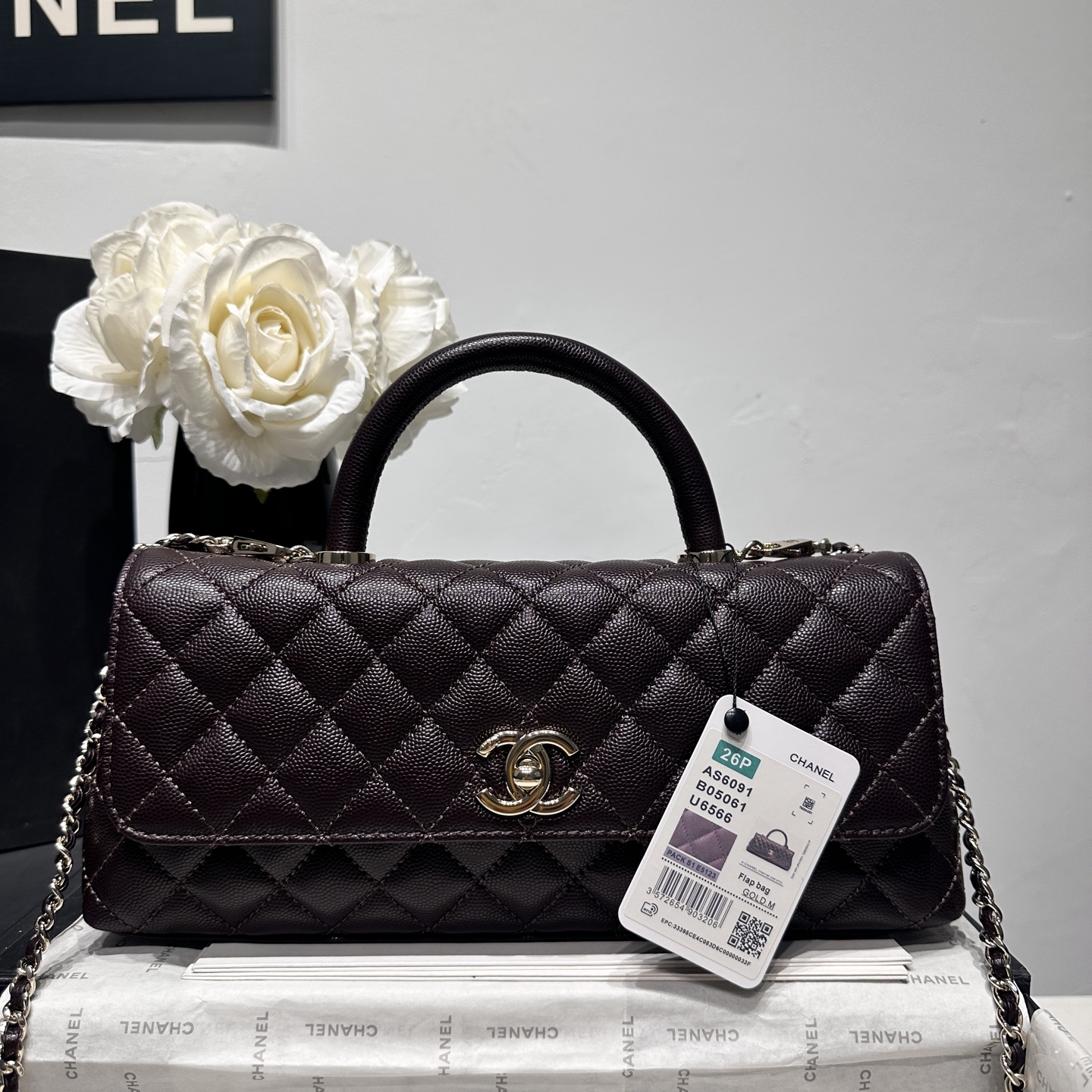 Ch@nel Coco Handle Flap Bag-32CM