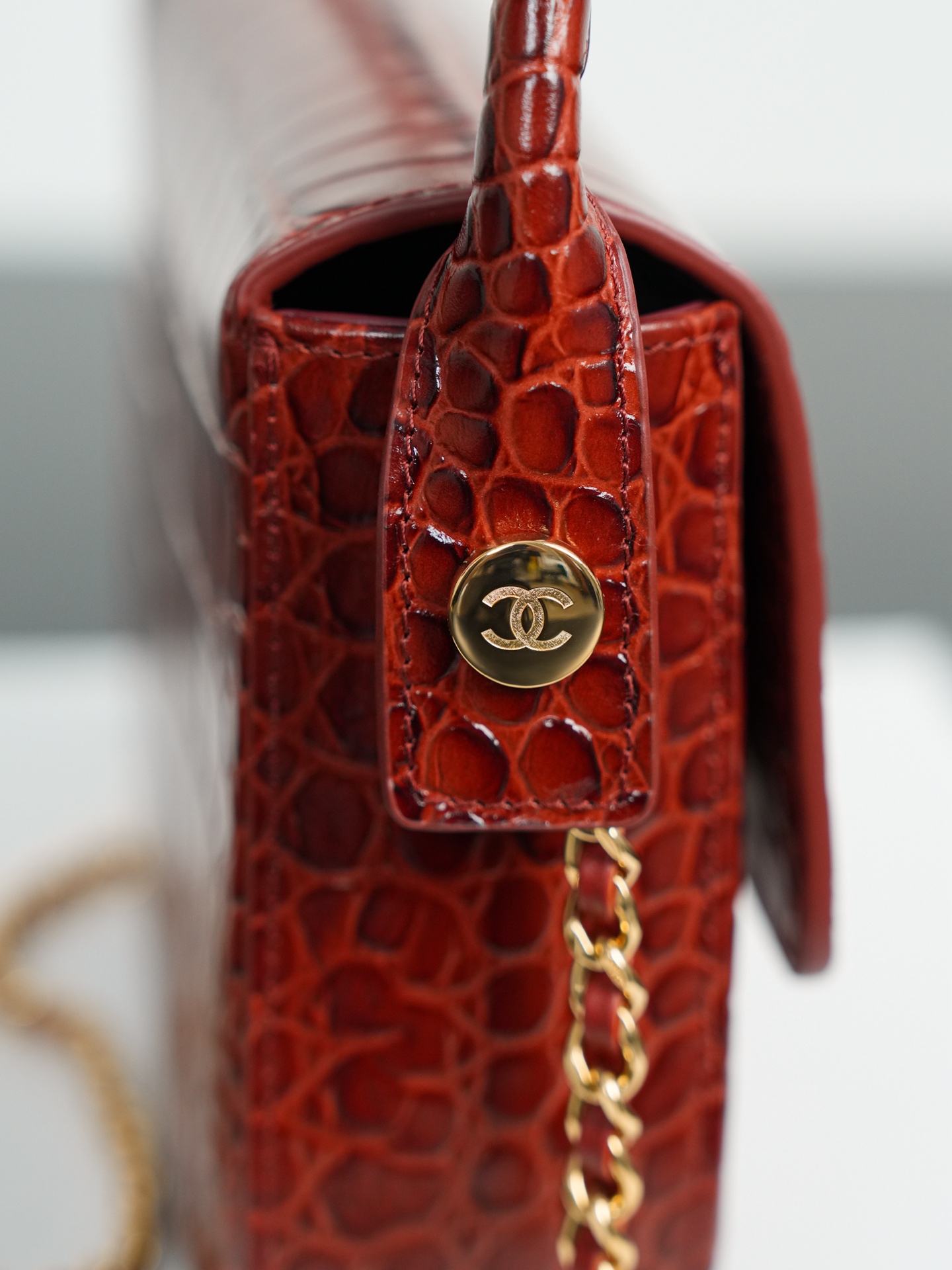 Ch@nel Mini Top Handle "Turn Around" Flap -4.5×19.5×5CM