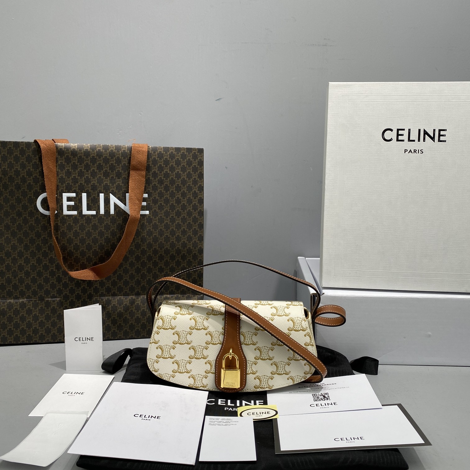 Celin Mini Tabou Clutch On Strap-18*8*5CM