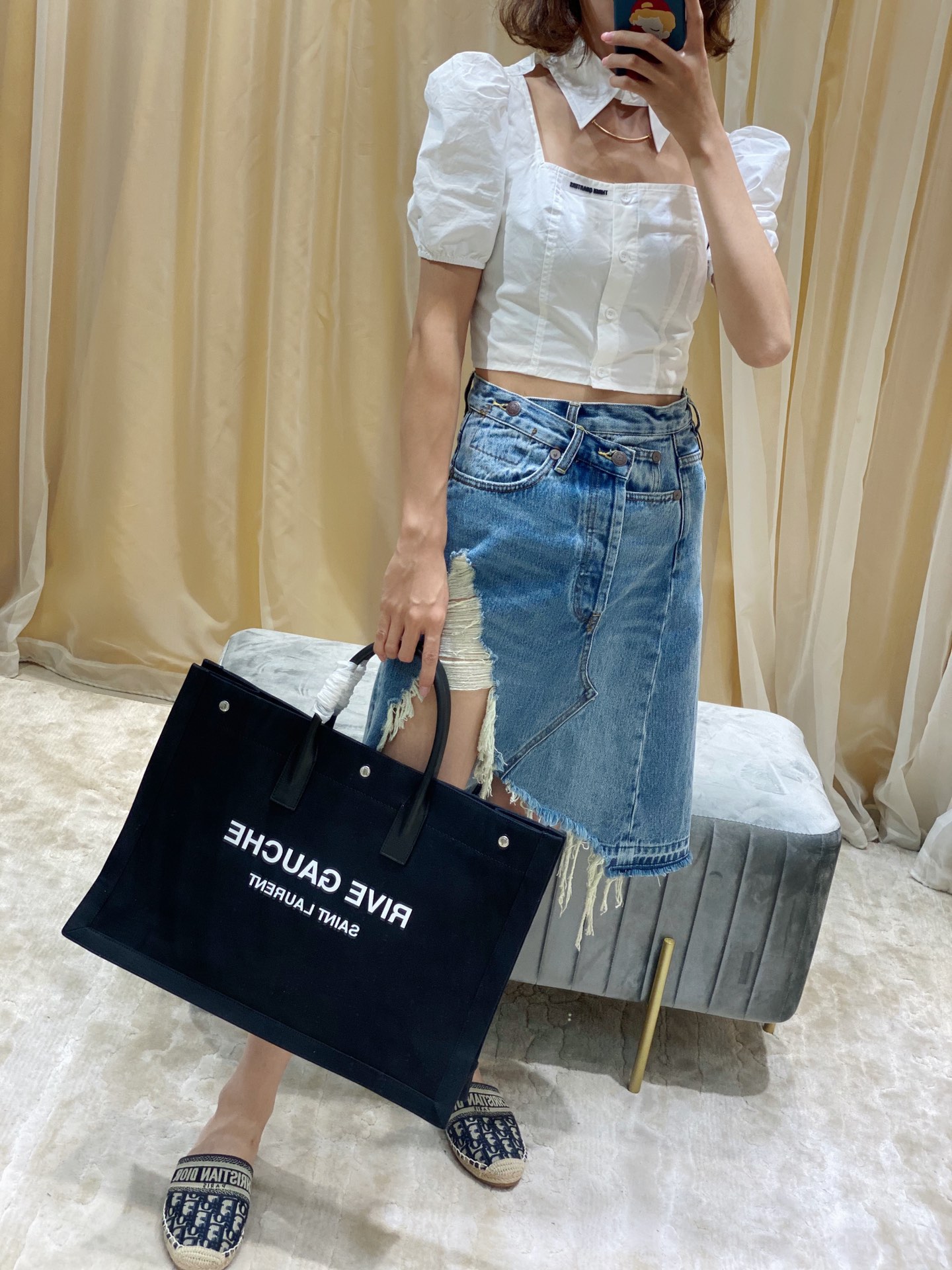 Y*L rive gauche tote bag-48*36*16cm
